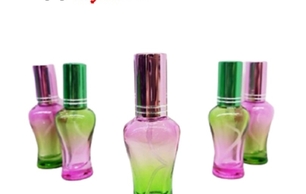 ظرف عطر اسپری 10 گرمی کمر باریک رنگی 10 gram spray perfume container with a narrow colored waist