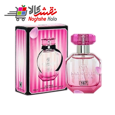 عطر جیبی زنانه مارکویی کالکشن مدل Victoria Secret Bombshell کد 167 حجم 25 میلی لیتر