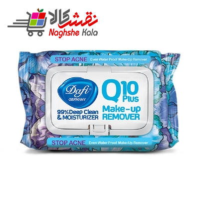 دستمال مرطوب دافی مدل Q10 PLUS STOP IRRIATION بسته 50 عددی