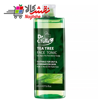 تونر پاک کننده آرایش صورت دکتر سی تونا مدل Tea Tree حجم 225 میلی لیتر