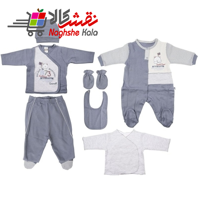 ست لباس نوزادی کارامل 
