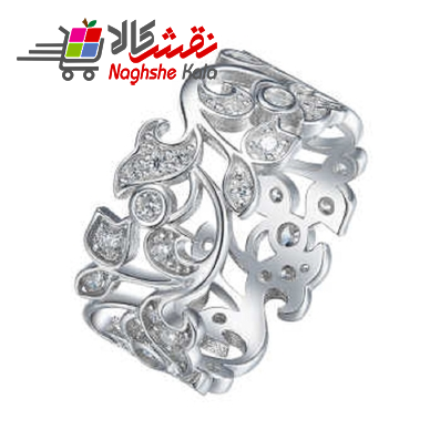 انگشتر نقره زنانه شهر جواهر مدل SJ-CR006