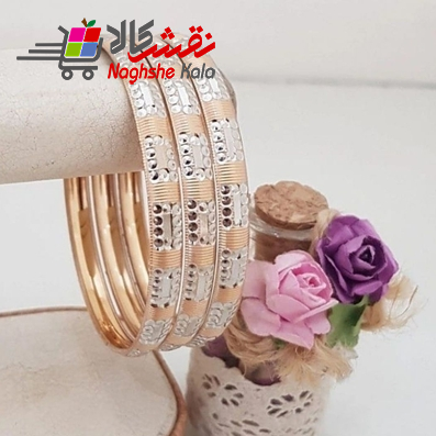 النگو طلاروس رنگ ثابت سایز 3 کد 08