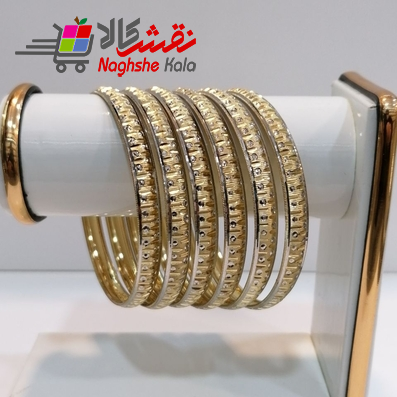 النگو طلاروس جدید رنگ ثابت سایز 4 کد 27