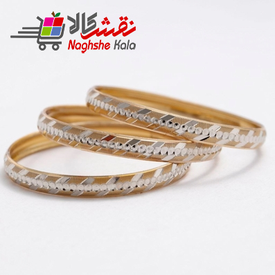 النگو طلاروس رنگ ثابت به قیمت عمده سایز 1 کد 46