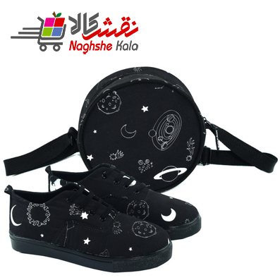 ست کیف و کفش زنانه مدل کهکشان