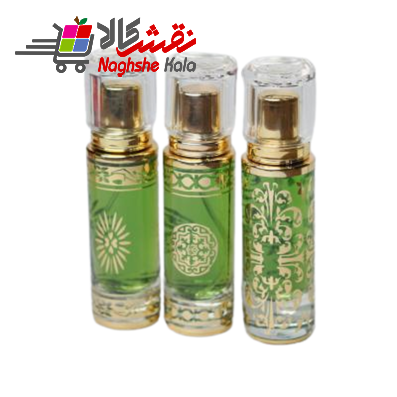 ظرف عطر اسپری 30 گر می استوانه ای طلاکوب 